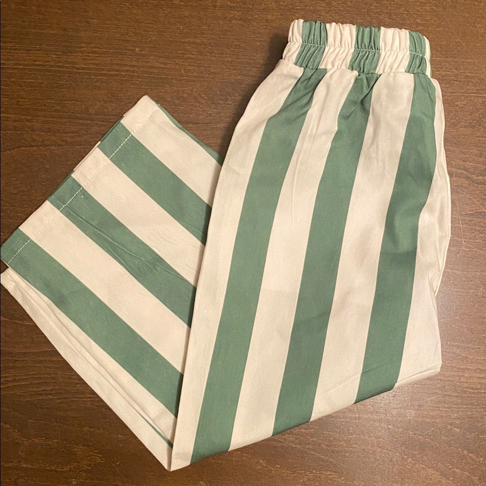 Striped Pull-On Pants